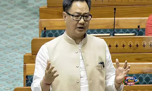 राष्ट्र-निर्माण NDA में स्वागत है, INDI गठबंधन को अलविदा: AAP सांसदों के BJP में शामिल होने पर किरेन रिजिजू