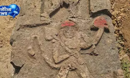 Jajpur चांदीखोल में रामायण के किरदार को दिखाने वाला पत्थर मिला