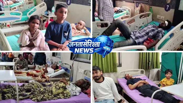 दुर्ग में 19 बाराती घायल, बस हादसे का शिकार दुर्ग में 19 बाराती घायल, बस हादसे का शिकार