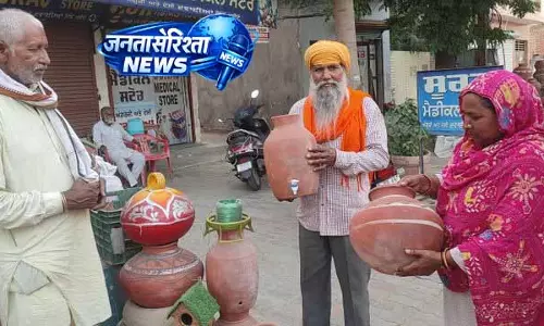 Tarn Tara में गर्मी के बीच मटकों ने दिलाई ठंडक