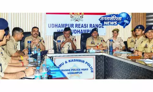 उधमपुर में कानून-व्यवस्था की समीक्षा, IGP और DIG शामिल