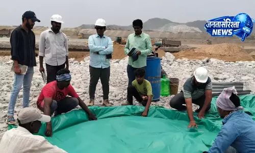 Polavaram project में निर्माण सामग्री की जांच, एक्सपर्ट टीम ने किया क्वालिटी टेस्ट Polavaram project में निर्माण सामग्री की जांच, एक्सपर्ट टीम ने किया क्वालिटी टेस्ट