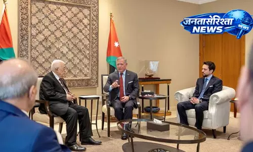 Gaza के विकास और शांति योजना पर अब्बास–किंग अब्दुल्ला की अहम बैठक Gaza के विकास और शांति योजना पर अब्बास–किंग अब्दुल्ला की अहम बैठक