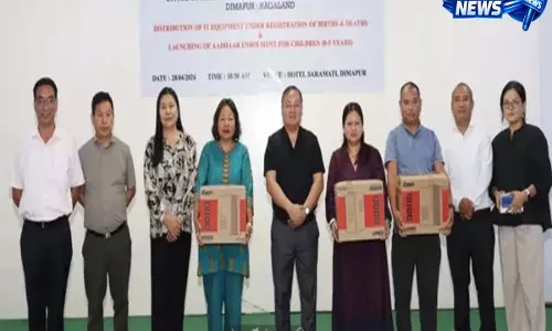 Dimapur, Phek और Longleng में बच्चों के आधार एनरोलमेंट की शुरुआत