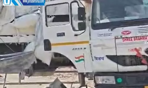 ट्रेलर और ट्रक की भिड़ंत, ड्राइवर की मौत