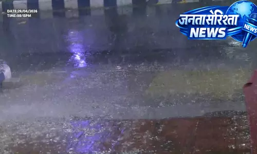 तूफानी बारिश का कहर, कई इलाकों में जलभराव