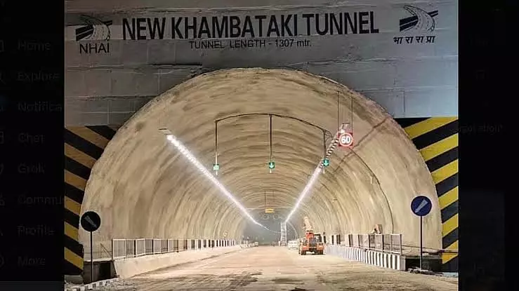 Mumbai–बेंगलुरु हाईवे पर खंबाटकी घाट में 6-लेन ट्विन टनल, ट्रायल रन शुरू Mumbai–बेंगलुरु हाईवे पर खंबाटकी घाट में 6-लेन ट्विन टनल, ट्रायल रन शुरू