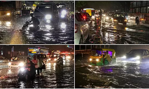 Bengaluru : पहली बारिश से तबाही, कई इलाकों में जलभराव और पेड़ गिरे Bengaluru : पहली बारिश से तबाही, कई इलाकों में जलभराव और पेड़ गिरे