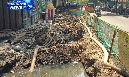 रॉयपुरम में अधूरे SWD कार्य के कारण ट्रैफिक और स्वास्थ्य जोखिम