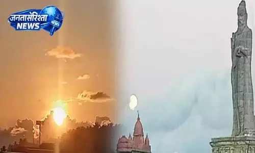 Kanyakumari में चित्र पूर्णिमा पर प्रकृति का रोमांचक नज़ारा