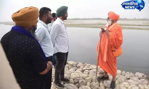 Mandala Channa village में बांध प्रगति का निरीक्षण, आगे की योजनाओं पर चर्चा