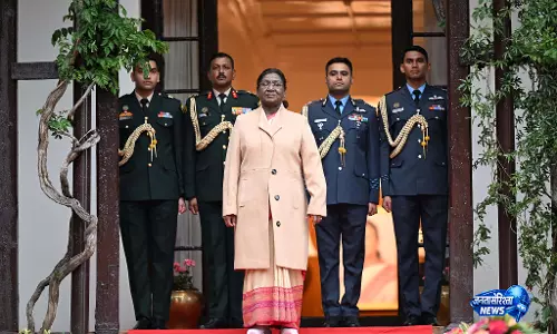 President द्रौपदी मुर्मू ने ‘एट होम’ स्वागत समारोह की मेजबानी की President द्रौपदी मुर्मू ने ‘एट होम’ स्वागत समारोह की मेजबानी की