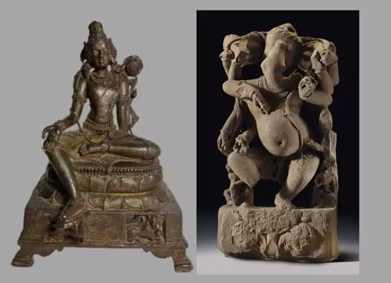 अमेरिका ने भारत को 14 मिलियन डॉलर की 650 प्राचीन वस्तुएं लौटाईं अमेरिका ने भारत को 14 मिलियन डॉलर की 650 प्राचीन वस्तुएं लौटाईं