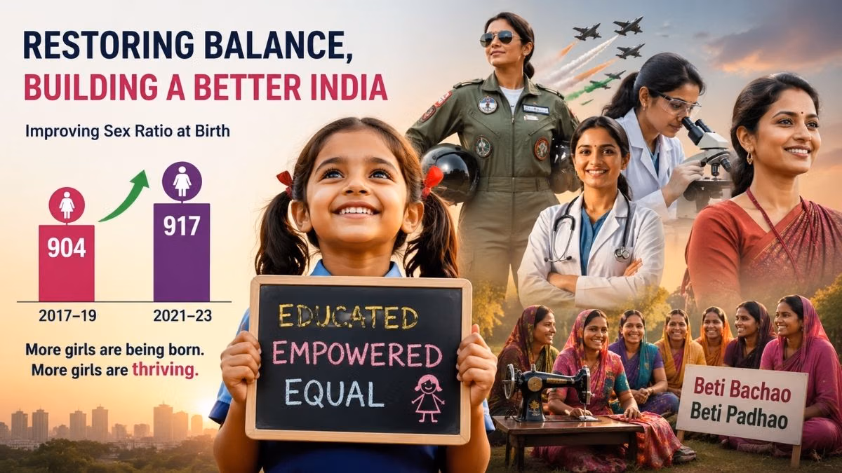 सरकारी पहल, सामाजिक अभियान भारत के लिंग संतुलन को बहाल कर रहे हैं सरकारी पहल, सामाजिक अभियान भारत के लिंग संतुलन को बहाल कर रहे हैं