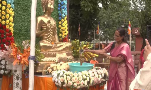 Agartala के बेनुबन बौद्ध विहार में बुद्ध जयंती मनाई गई Agartala के बेनुबन बौद्ध विहार में बुद्ध जयंती मनाई गई