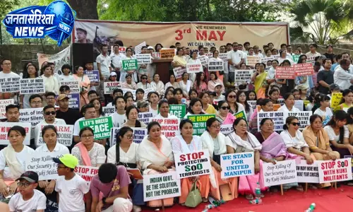 जंतर-मंतर पर मैतेई संगठनों का प्रदर्शन,  Manipur  हिंसा के तीन वर्ष पूरे होने पर समाधान की मांग