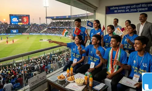छत्तीसगढ़ में 10वीं-12वीं के मेरिट छात्रों को मिलेगा IPL मैच देखने का मौका छत्तीसगढ़ में 10वीं-12वीं के मेरिट छात्रों को मिलेगा IPL मैच देखने का मौका