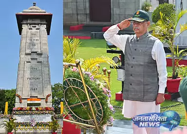 Chennai: ‘विजय स्मारक’ पर गवर्नर आर.वी.आर. लेकर ने शहीदों को दी श्रद्धांजलि Chennai: ‘विजय स्मारक’ पर गवर्नर आर.वी.आर. लेकर ने शहीदों को दी श्रद्धांजलि