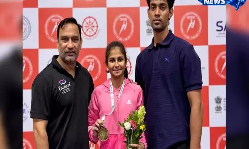 Telangana की जिम्नास्ट वैष्णवी ने नेशनल गोल्ड जीता