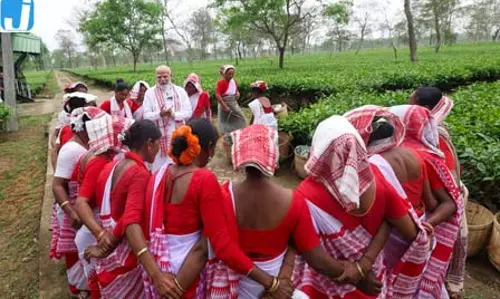 ऊपरी असम में पीएम मोदी का चला जादू