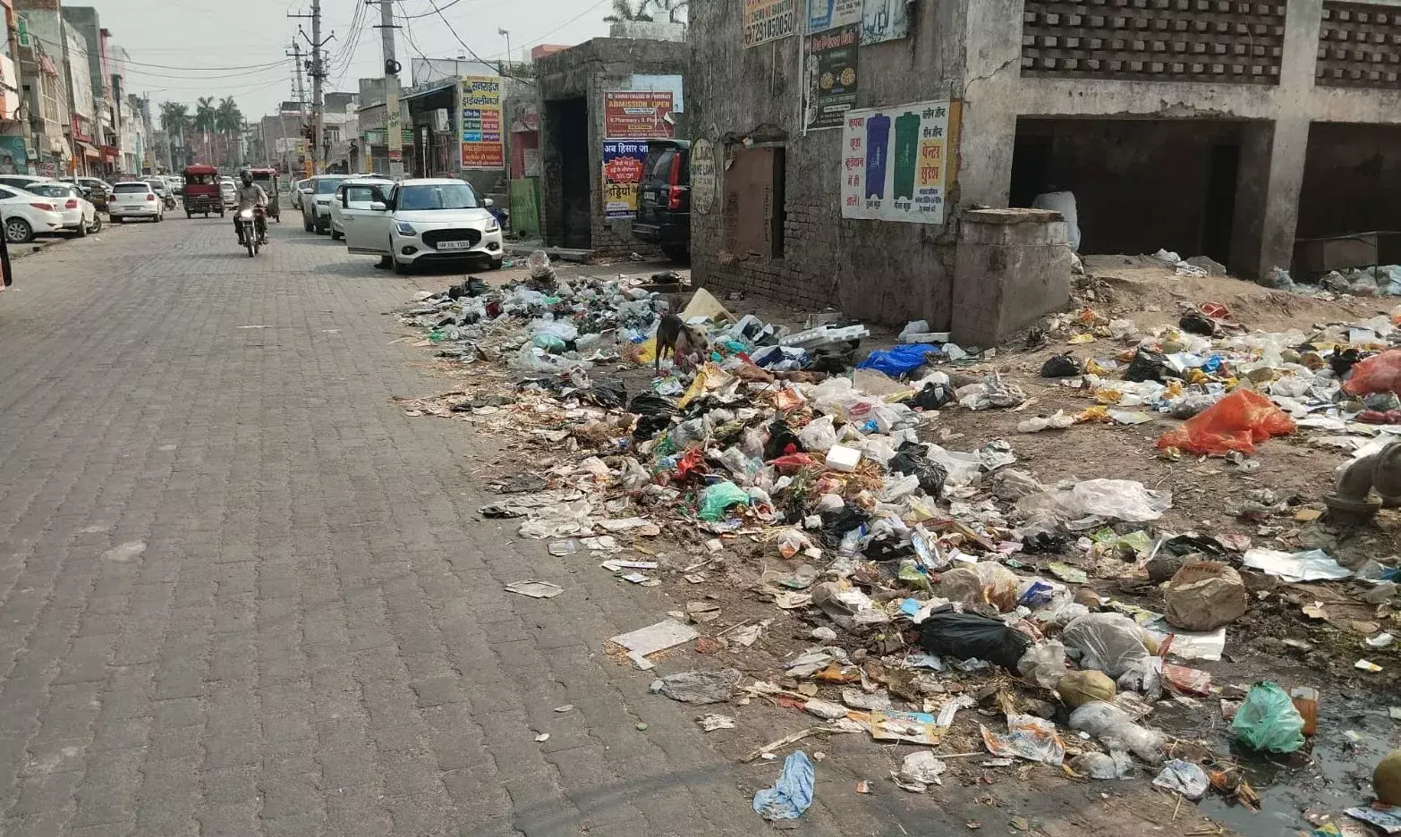 Jind: हड़ताल से शहर में सैकड़ों टन कचरा जमा Jind: हड़ताल से शहर में सैकड़ों टन कचरा जमा