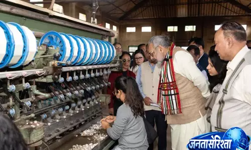 Aizawl: केंद्रीय मंत्री ने मिजोरम को मूगा सिल्क हब बनाने पर जोर दिया