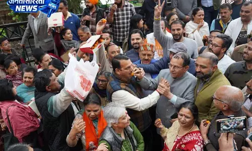 BJP की चुनावी सफलता पर हिमाचल में कार्यकर्ताओं में उत्साह