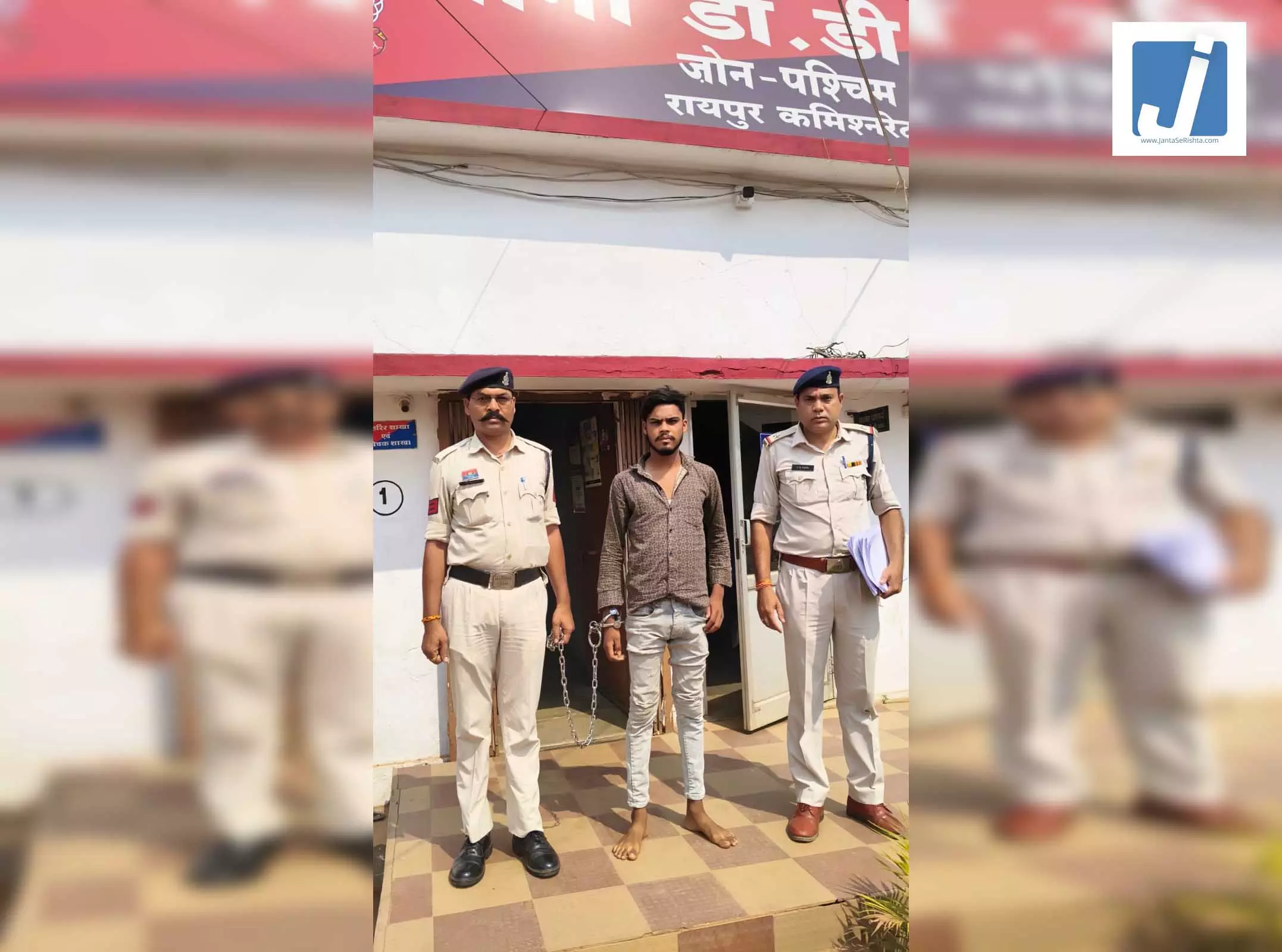 खारुन नदी किनारे गांजा के साथ आरोपी गिरफ्तार खारुन नदी किनारे गांजा के साथ आरोपी गिरफ्तार