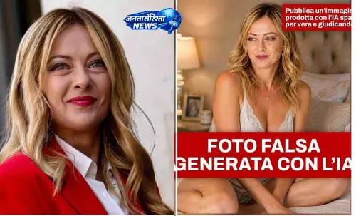 Georgia Meloni ने ऑनलाइन नकली इमेज फैलने पर चेतावनी दी Georgia Meloni ने ऑनलाइन नकली इमेज फैलने पर चेतावनी दी
