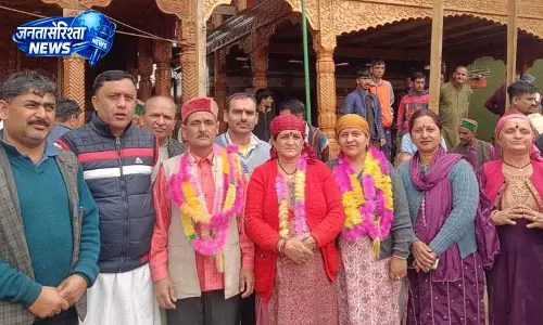 Sirmour district के गांव में निर्विरोध पंचायत चुनाव संपन्न Sirmour district के गांव में निर्विरोध पंचायत चुनाव संपन्न