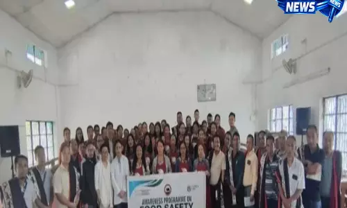 Mokokchung: फूड सेफ्टी टीम ने फोर्टिफाइड फूड पर जागरूकता कैंप चलाया Mokokchung: फूड सेफ्टी टीम ने फोर्टिफाइड फूड पर जागरूकता कैंप चलाया