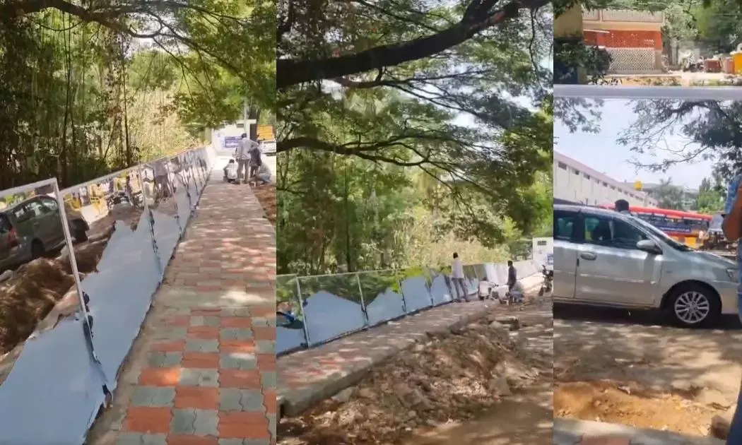 Mysuru में लोगों को पब्लिक जगहों पर पेशाब करने से रोकने के लिए स्टेनलेस स्टील फ्रेम वाले मिरर लगाए जाएंगे Mysuru में लोगों को पब्लिक जगहों पर पेशाब करने से रोकने के लिए स्टेनलेस स्टील फ्रेम वाले मिरर लगाए जाएंगे