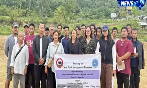 DIMAPUR: वैज्ञानिक मछली पालन पद्धतियों पर प्रशिक्षण कार्यक्रम DIMAPUR: वैज्ञानिक मछली पालन पद्धतियों पर प्रशिक्षण कार्यक्रम