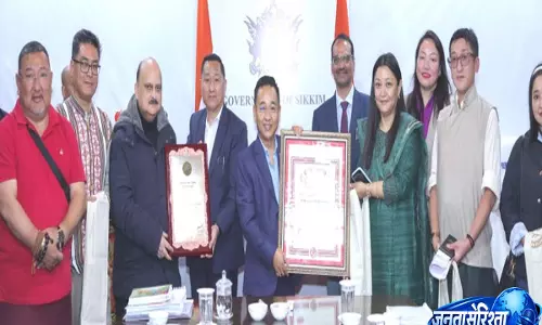 Sikkim State आपदा प्रबंधन प्राधिकरण को सुभाष चंद्र बोस आपदा प्रबंधन पुरस्कार से नवाज़ा गया Sikkim State आपदा प्रबंधन प्राधिकरण को सुभाष चंद्र बोस आपदा प्रबंधन पुरस्कार से नवाज़ा गया