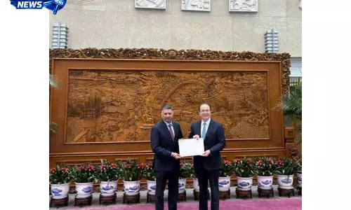 भारतीय राजदूत ने Beijing में परिचय पत्र सौंपा