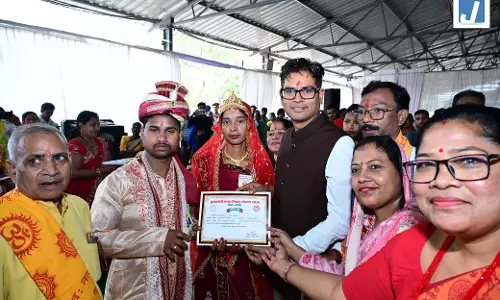 मुख्यमंत्री कन्या विवाह योजना, रायगढ़ जिले में 150 जोड़ों का सामूहिक विवाह संपन्न मुख्यमंत्री कन्या विवाह योजना, रायगढ़ जिले में 150 जोड़ों का सामूहिक विवाह संपन्न