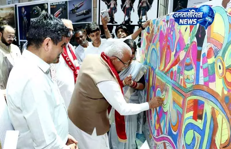 Rohtak केंद्रीय मंत्री खट्टर ने कला की भूमिका पर जोर दिया Rohtak केंद्रीय मंत्री खट्टर ने कला की भूमिका पर जोर दिया