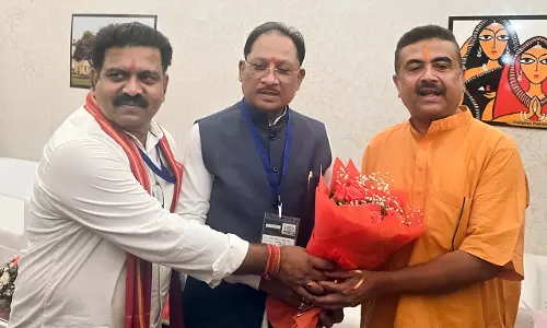 बंगाल CM सुवेंदु अधिकारी से मिले मुख्यमंत्री विष्णुदेव साय