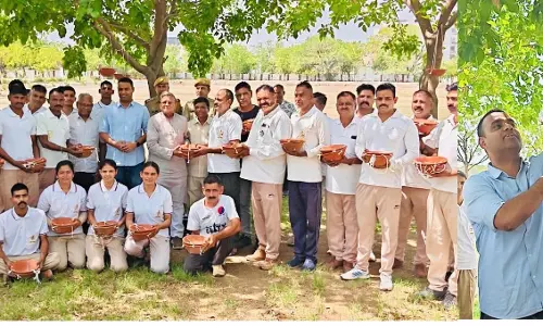 पीएफए परिंडे वितरण अभियान के तहत पुलिस लाइन में लगाए परिंडे पीएफए परिंडे वितरण अभियान के तहत पुलिस लाइन में लगाए परिंडे