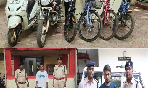 शातिर वाहन चोर, चाकूबाज और ऑनलाइन सट्टा ऑपरेटर गिरफ्तार शातिर वाहन चोर, चाकूबाज और ऑनलाइन सट्टा ऑपरेटर गिरफ्तार