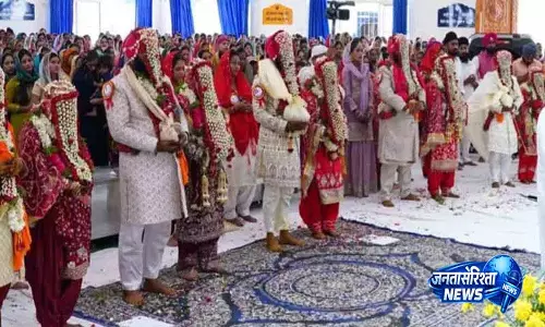 Hyderabad: शादी का आयोजन समुदाय और धर्मगुरुओं की पहल से मुफ़्त हुआ Hyderabad: शादी का आयोजन समुदाय और धर्मगुरुओं की पहल से मुफ़्त हुआ