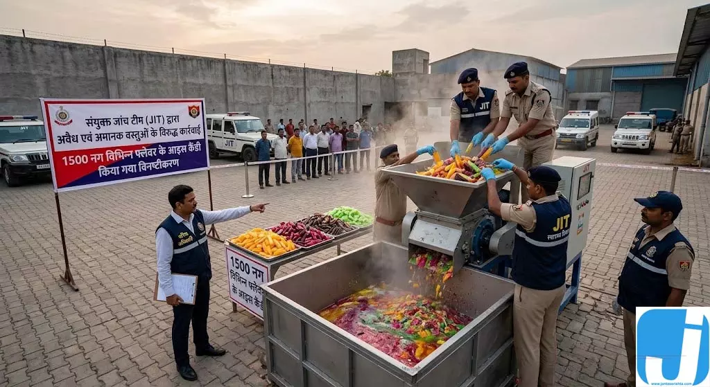 संयुक्त जांच टीम क़ी कार्रवाई,1500 नग विभिन्न फ्लेवर के आइस कैंडी किया गया विनष्टीकरण संयुक्त जांच टीम क़ी कार्रवाई,1500 नग विभिन्न फ्लेवर के आइस कैंडी किया गया विनष्टीकरण