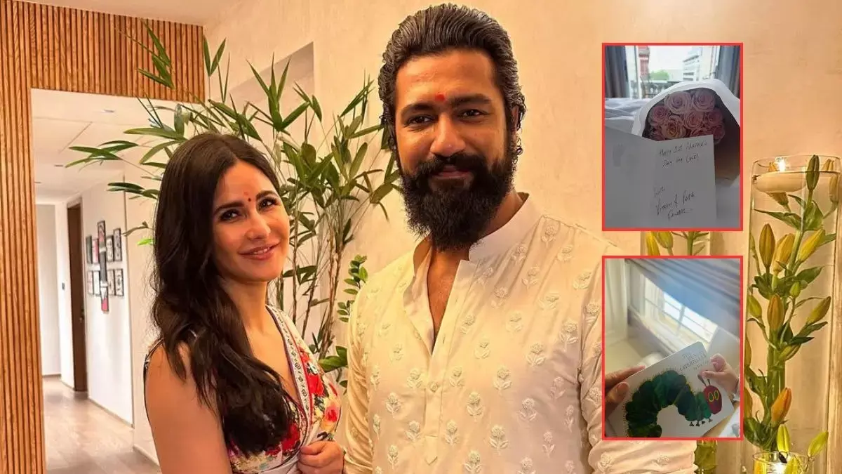 Katrina Kaif को बेटे विहान और विक्की कौशल से मिला हाथ से लिखा प्यारा मदर्स डे कार्ड Katrina Kaif को बेटे विहान और विक्की कौशल से मिला हाथ से लिखा प्यारा मदर्स डे कार्ड