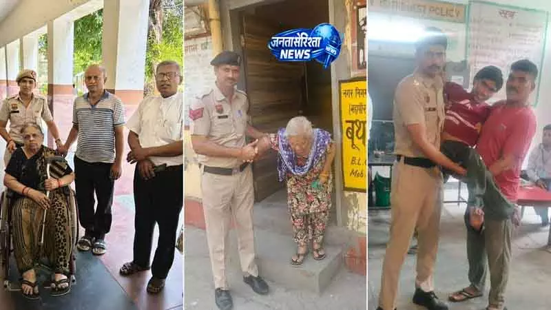 बुज़ुर्ग और दिव्यांग वोटरों के लिए Sonepat पुलिस सक्रिय बुज़ुर्ग और दिव्यांग वोटरों के लिए Sonepat पुलिस सक्रिय