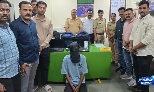 वाशी रेलवे पुलिस ने ट्रेन में लैपटॉप बैग चोरी करने वाले आरोपी को पकड़ा, 5 मामले सुलझे
