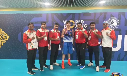 एशियन बॉक्सिंग U15-U17 चैंपियनशिप: लक्ष्य फाइनल में पहुंचे, भारत को 4 ब्रॉन्ज़ मेडल एशियन बॉक्सिंग U15-U17 चैंपियनशिप: लक्ष्य फाइनल में पहुंचे, भारत को 4 ब्रॉन्ज़ मेडल