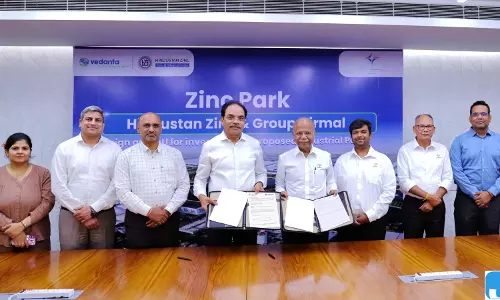 भीलवाड़ा में स्थापित होने वाले जिंक पार्क के लिए हिन्दुस्तान जिंक और ग्रुप निर्मल के बीच एमओयू