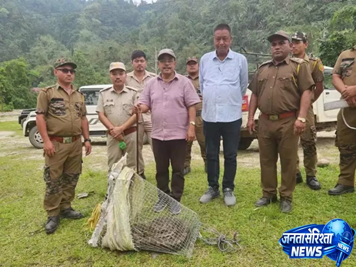Likabali: बचाए गए अजगर को जंगल में सुरक्षित छोड़ दिया गया Likabali: बचाए गए अजगर को जंगल में सुरक्षित छोड़ दिया गया