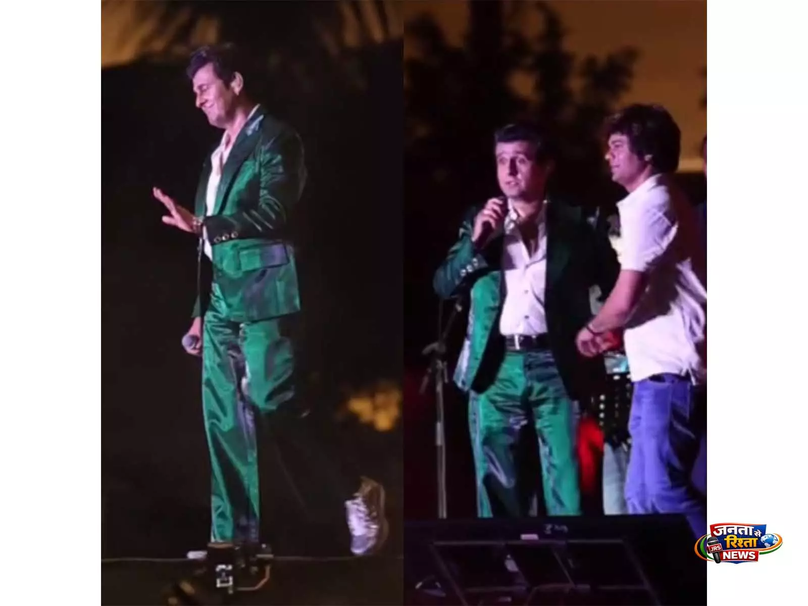 लाइव परफॉर्मेंस के दौरान स्टेज पर चढ़ा फैन, Sonu Nigam ने शांत अंदाज़ में संभाली स्थिति लाइव परफॉर्मेंस के दौरान स्टेज पर चढ़ा फैन, Sonu Nigam ने शांत अंदाज़ में संभाली स्थिति