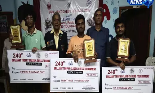 चिदविलास साई सुरपनेनी ने 240वां ब्रिलियंट ट्रॉफी क्लासिकल शतरंज टूर्नामेंट जीता